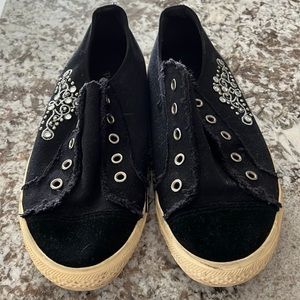 Paris Blues no lace bling sneakers